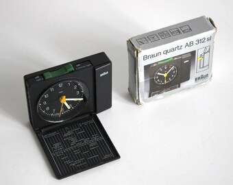 Boxed Braun Travel Alarm Clock AB 312 Sl. Dieter Rams / Dietrich