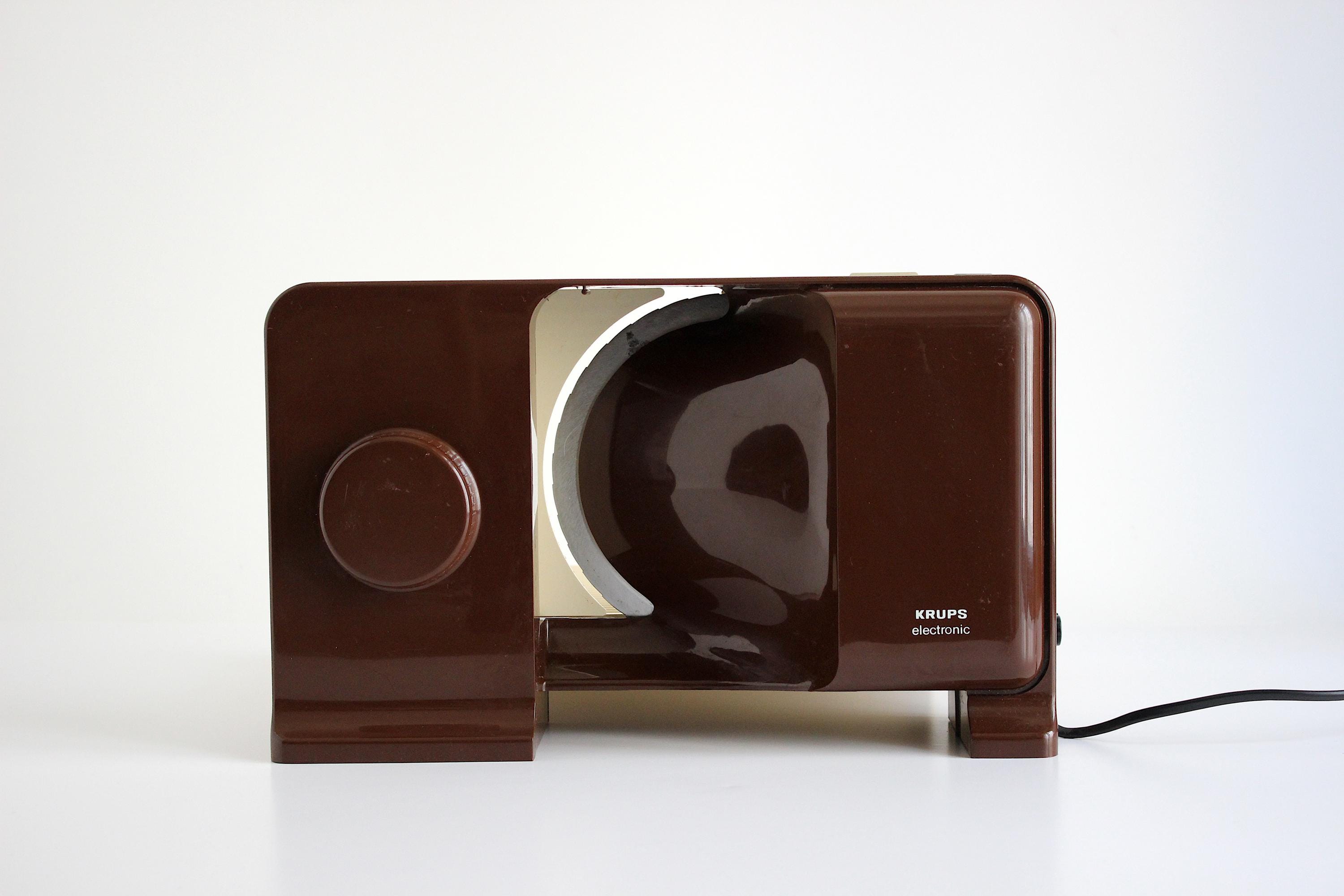 Vintage Krups Electronic Multi-purpose Slicer – 1970s Icon – Brown