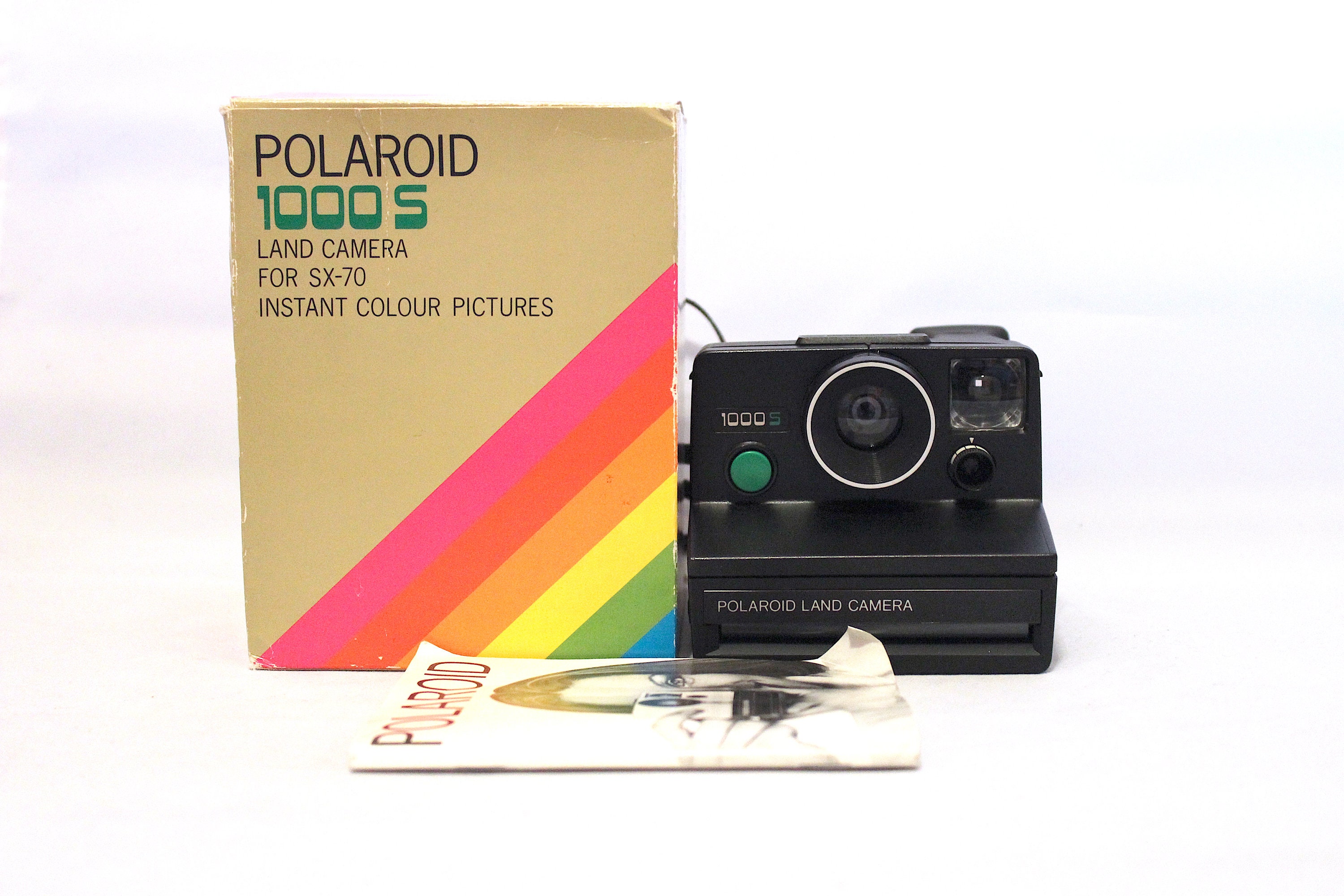 Polaroid 1000S Land Camera Green Button includes Original - Etsy