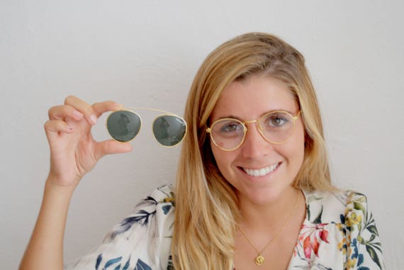 POLAROID flip up NEW VINTAGE sunglasses