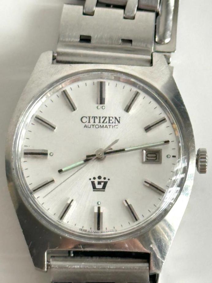 CITIZEN 70年代ビンテージシチズン脚付き置時計 レトロ Citizen Automatic Watch 62-8816, Japan 1970s – Black Dial