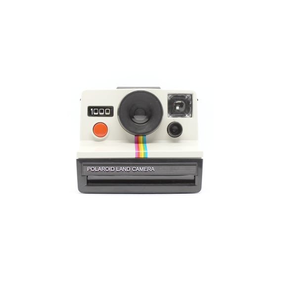 Polaroid 1000 Land Camera Orange Shutter Button / Polaroid Rainbow