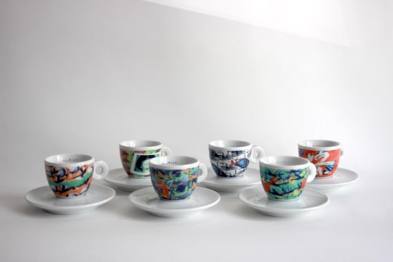 Illy Art Collection Espresso Set by Nam June Paik (1996). Limited