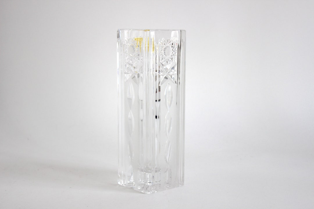 Vintage 1970s H.G. Echt Bleikristall Lead Crystal Vase From