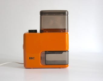 BBC Orange Electric Coffee Grinder. Germany 1970s.