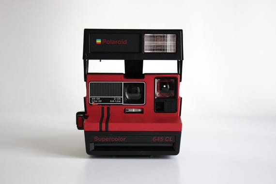 Polaroid Supercolor 645cl Instant Camera in Red With Original Box