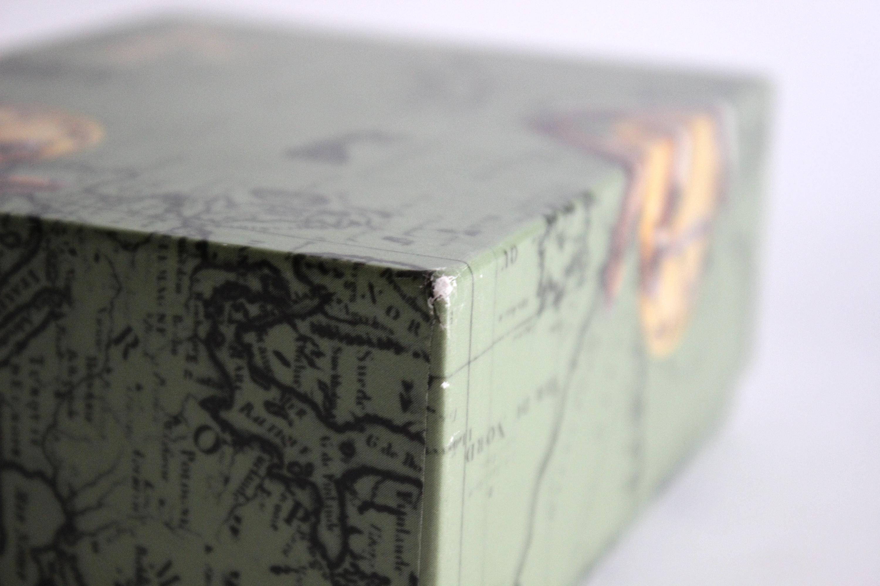 Vintage Rolex Watch Box With Map Design – Original Packaging