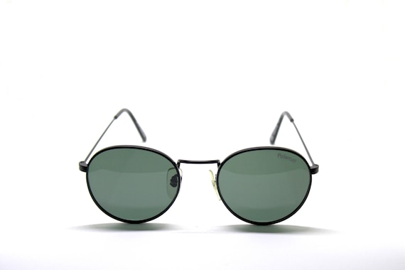 POLAROID round black NEW VINTAGE sunglasses
