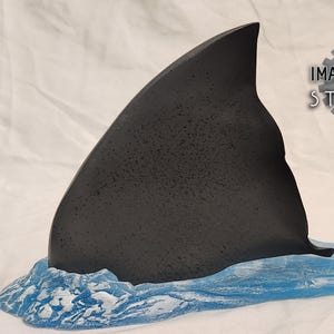 Jaws shark fin tabletop display prop