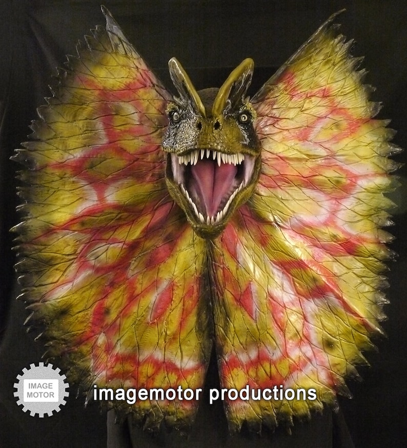 Life Size Dilophosaurus spitter Dinosaur Head Prop Replica - Etsy