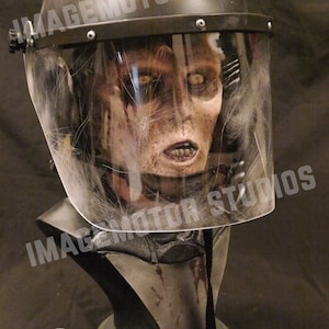1:1 scale Walking Dead Riot Gear Zombie life size bust