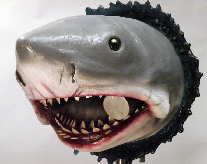 Large Bruce the Shark Jaws Wall Hanging Bust Prop - Etsy UK