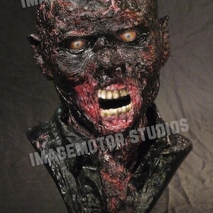 Walking Dead burned zombie 1:1 scale life size bust