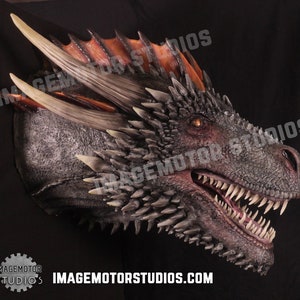 Dark Dragon Wall Bust hanging prop