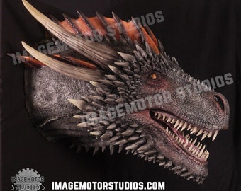 Dark Dragon Wall Bust hanging prop