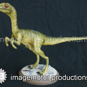 Life size compsognathus (compy) dinosaur prop replica