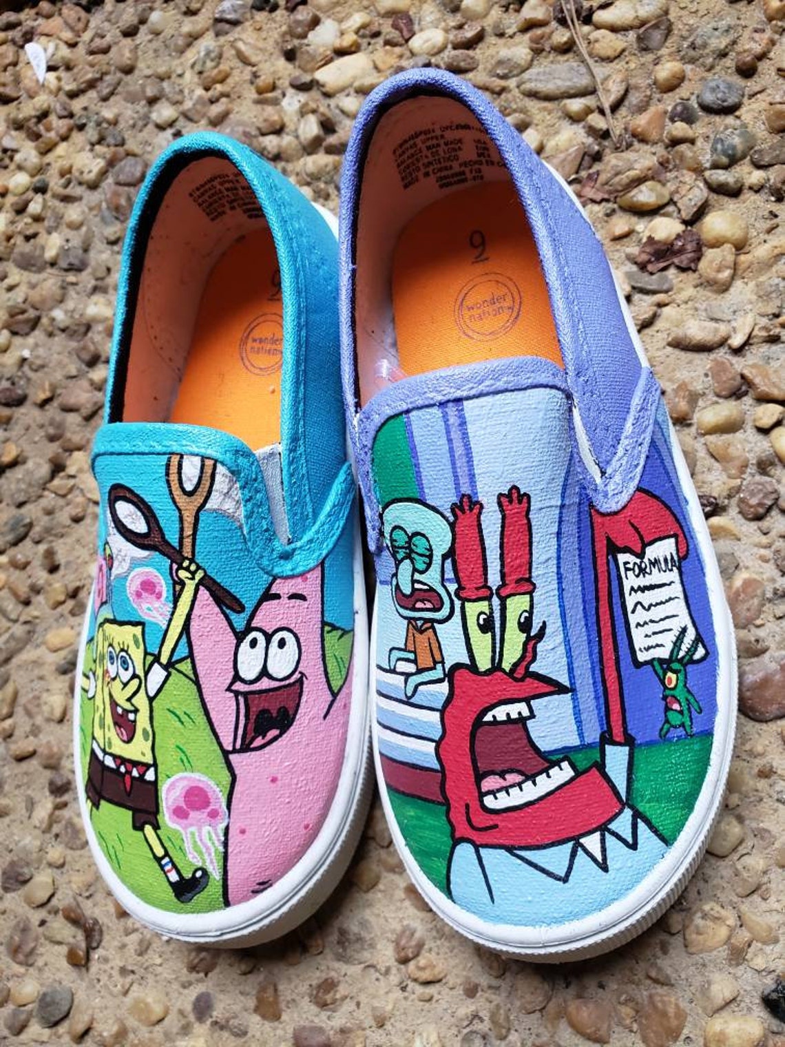 Handpainted Spongebob Shoes | Etsy