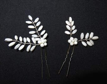 Wedding jewelry "LISA" hairpins for bohemian chic wedding (by (5)