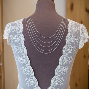 Jewelry-wedding jewellery back and collar &quot;Jessy&quot;