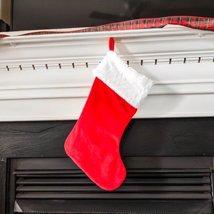 Easy Christmas Stocking Sewing Pattern - PDF traditional stocking - Christmas sewing for beginners