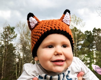 Fox Hat Crochet Pattern PDF