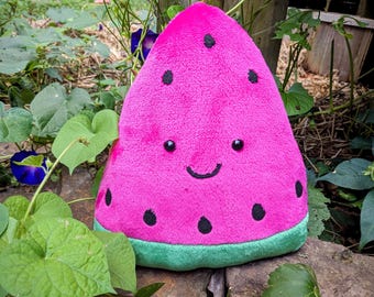 Watermelon Plushie Sewing Pattern: Summer Food Stuffy (PDF Pattern)