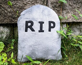 Tombstone Plushie Sewing Pattern: Halloween Plush, Spooky Decor (PDF Pattern)