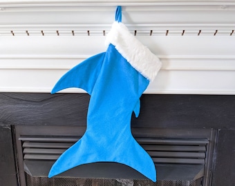 Shark Stocking Christmas PDF Sewing Pattern