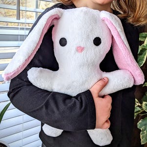 Bunny Plushie Sewing Pattern: Rabbit Stuffed Animal (PDF Pattern)