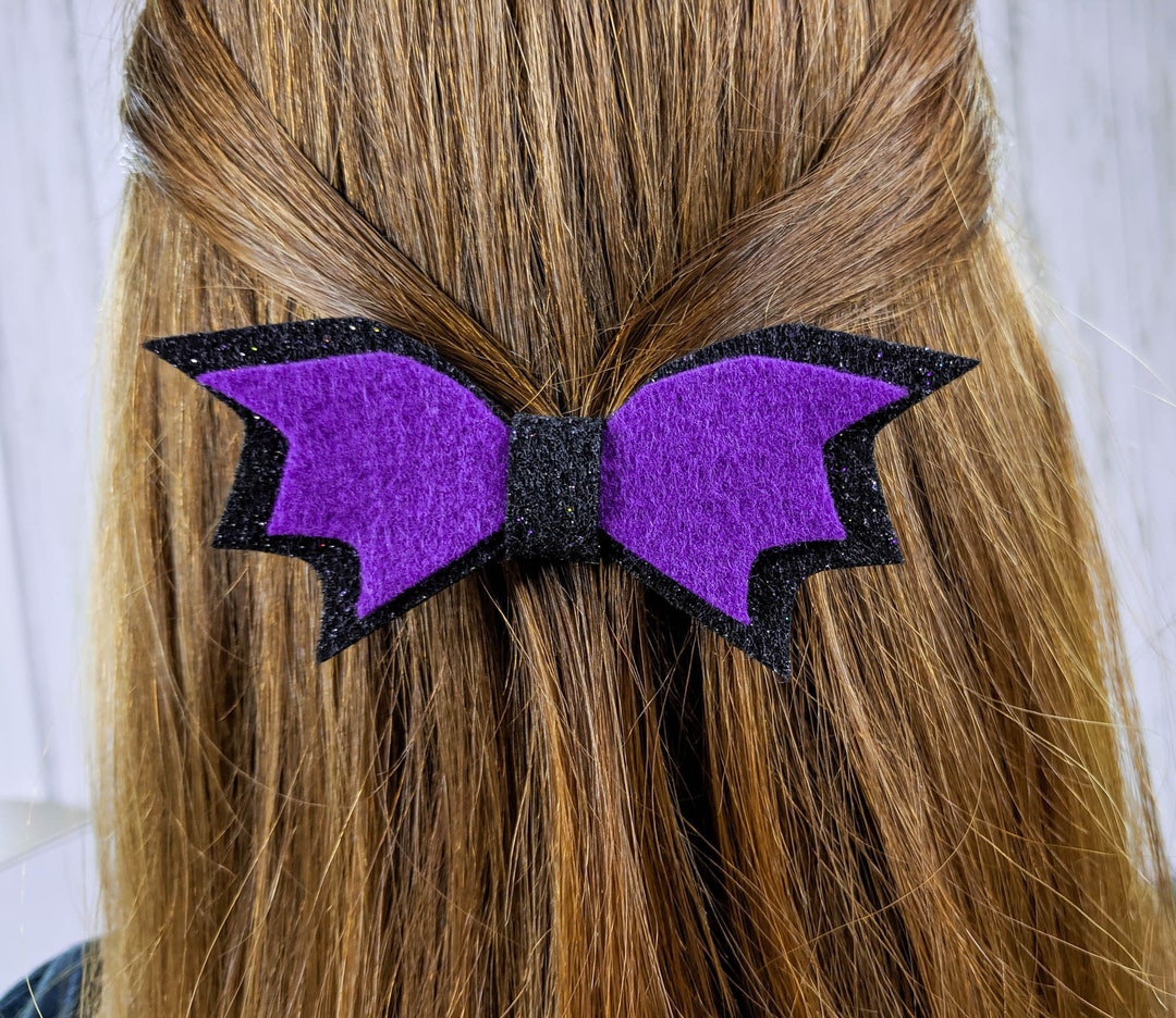 Bat Hair Bow PDF and SVG Template Etsy