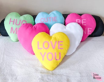 Conversation Heart Pillow PDF Sewing Pattern