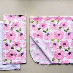 Full Shoulder Burp Cloth / Swaddle Blanket Sewing Pattern Bundle PDF - Burp Rag - Receiving Blanket sewing patterns for babies, baby sewing
