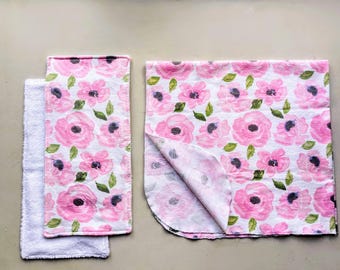 Burp Cloth & Swaddle Blanket Sewing Pattern Bundle (PDF Download)