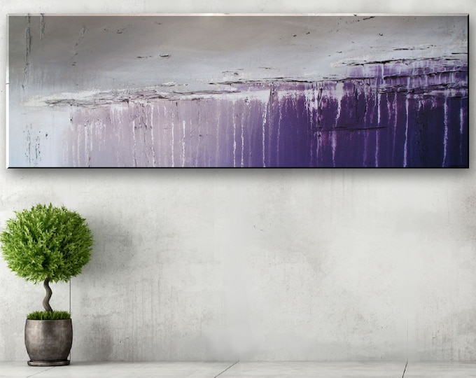 Modern Abstract Canvas Painting Contemporary Wall Art 48 X Etsy