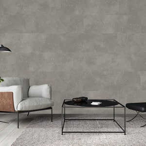 Cool Beige Urban Texture Wallpaper Tiles - Textured Peel and Stick Wallpaper - 36 x 12 inch vinyl wallpaper tiles