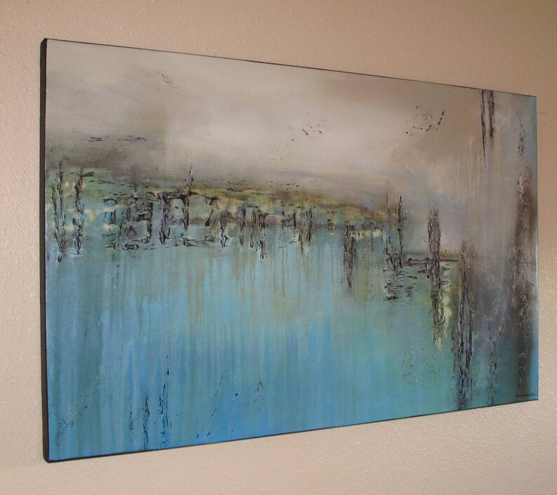 Textured Canvas Wall Art 48 X 30 Inch Ready to Hang Limited Etsy