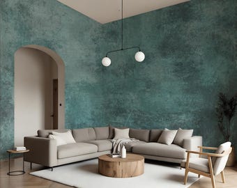 Venetian Patina Teal Blue Green Wallpaper Mural