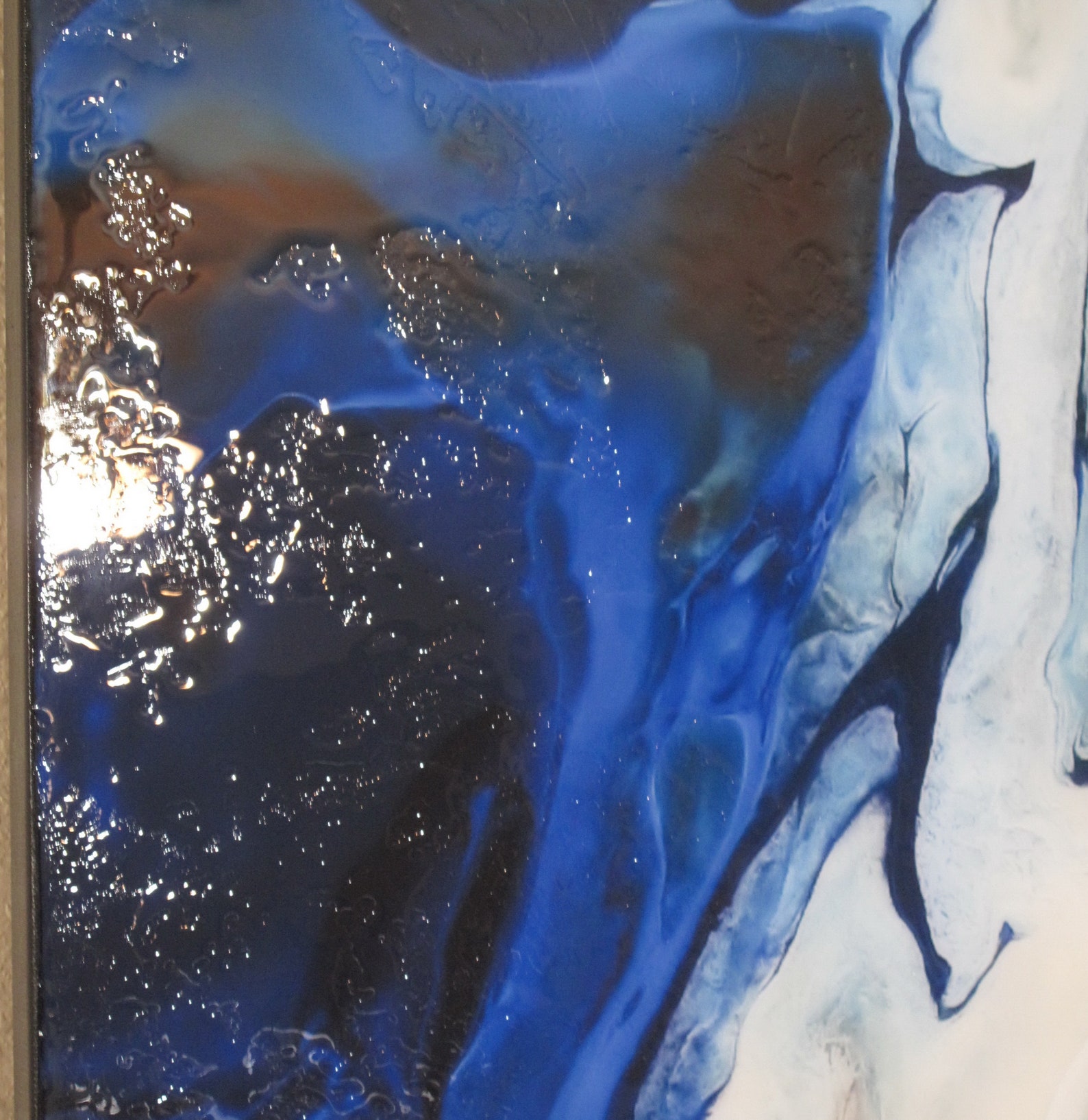 Modern Resin Painting Limited Edition Canvas Wall Art Ready Etsy