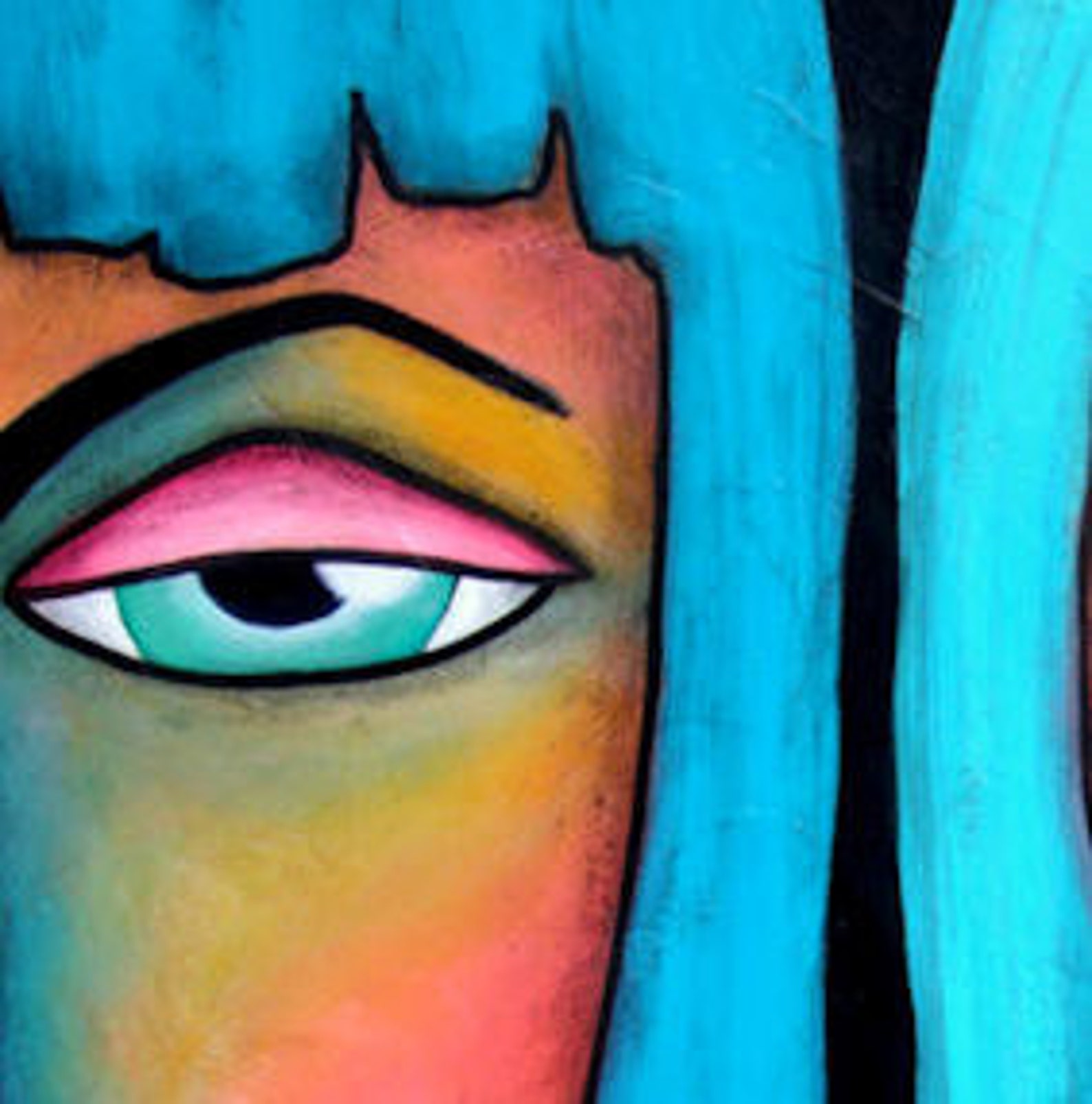 Modern Abstract Canvas Painting Wall Art 48 x 36 x 1.5 Etsy