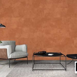 Light Orange Urban Texture Wallpaper Tiles - Easy to do - Textured Peel and Stick Wallpaper in tiles - 36 x 12 inch vinyl wallpaper tiles
