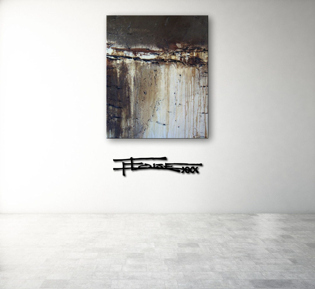 Textured Painting Modern Canvas Wall Art 48 X 36 X 1.5 Inch Etsy