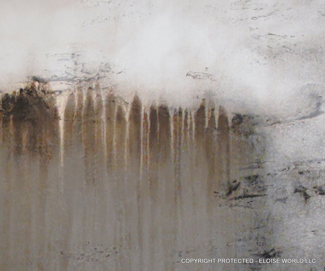 Modern Abstract Canvas Wall Art 48 X 24 X 1.5 Ready to Etsy