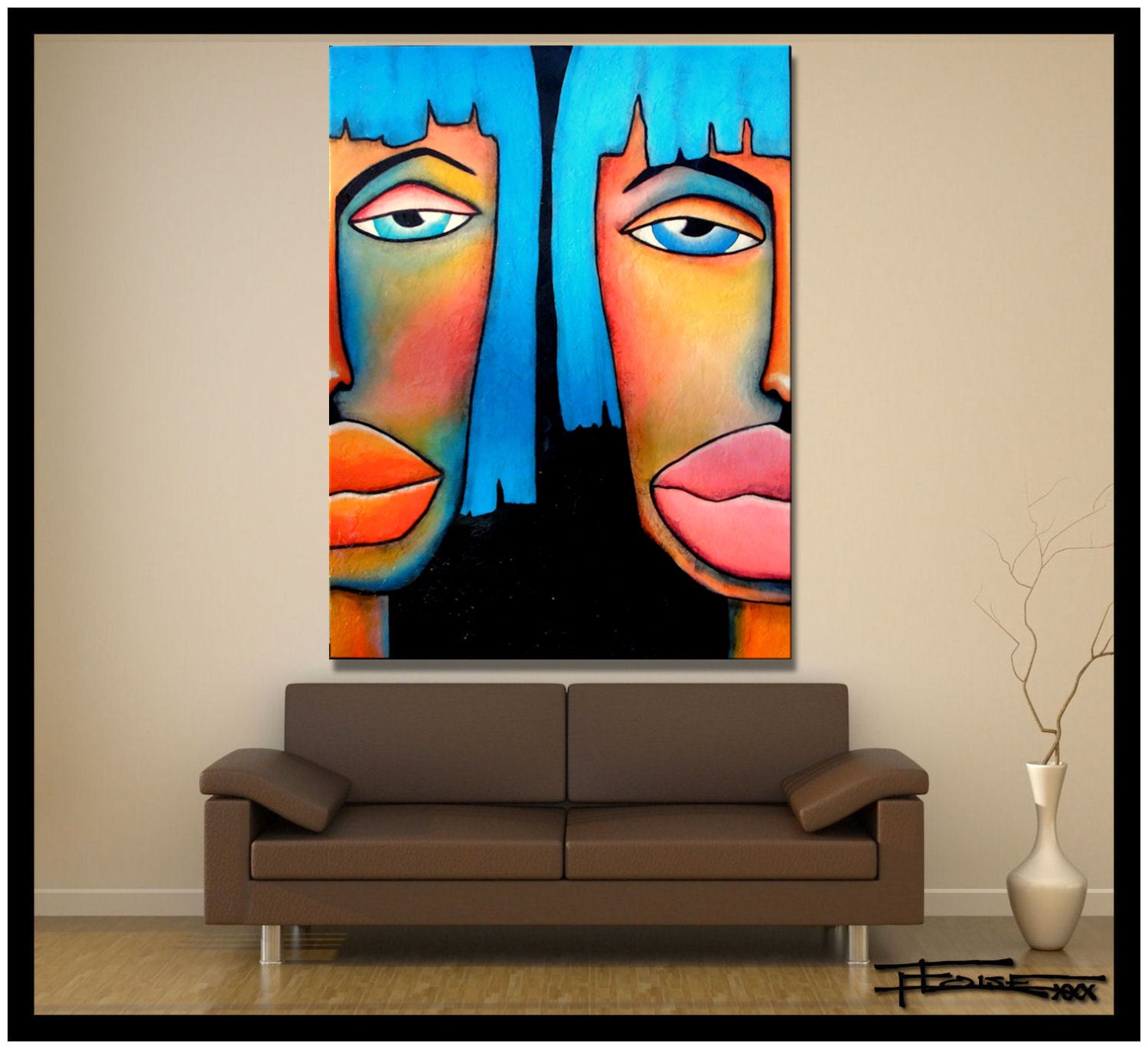  Modern Abstract Canvas Painting XL 48 X 36 X 1.5, Limited  Edition Hand Embellished, Textured Giclee on Canvas. Direct from top  Selling U.S. Artist - ELOISExxx: Oil Paintings: Posters & Prints