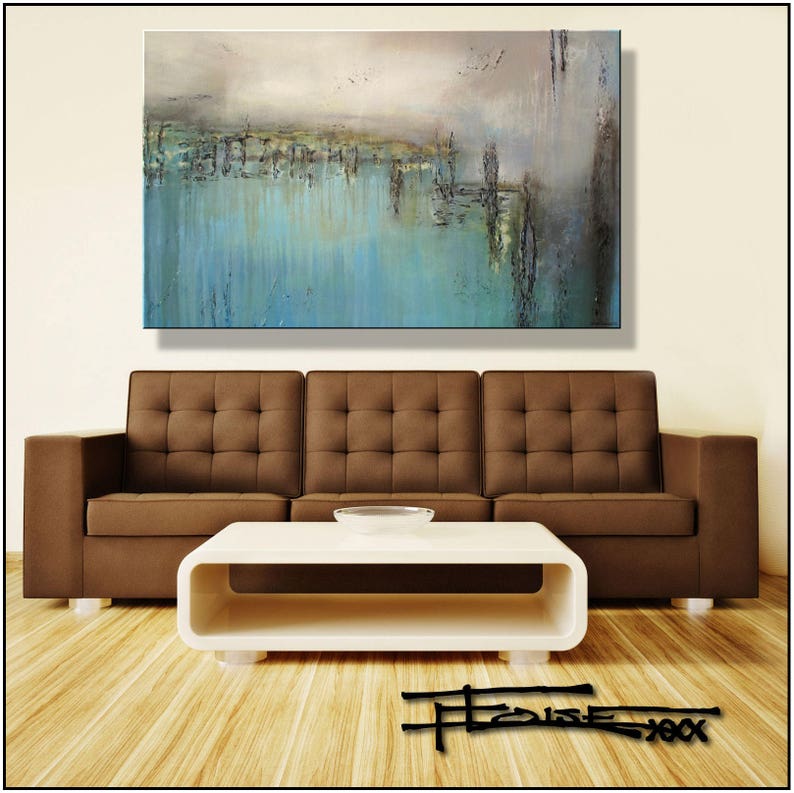 Textured Canvas Wall Art 48 x 30 inch Ready to Hang Limited Etsy