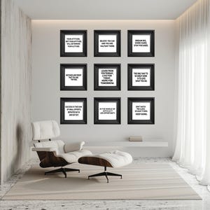 Large Motivational Peel and Stick Wall Art Quote Decal – Removable, Inspirational Wall Art for Home Office, Gym, Apartment Decor