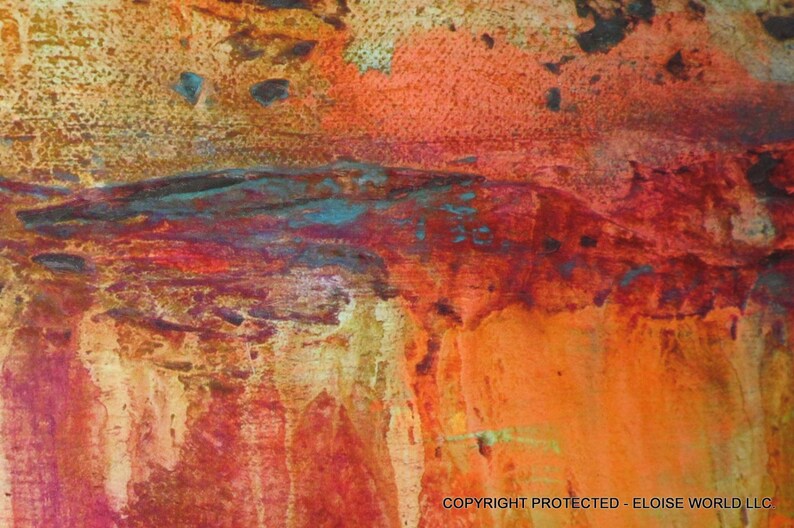 Modern Abstract Canvas Wall Art 48 X 24 X 1.5 Ready to Etsy