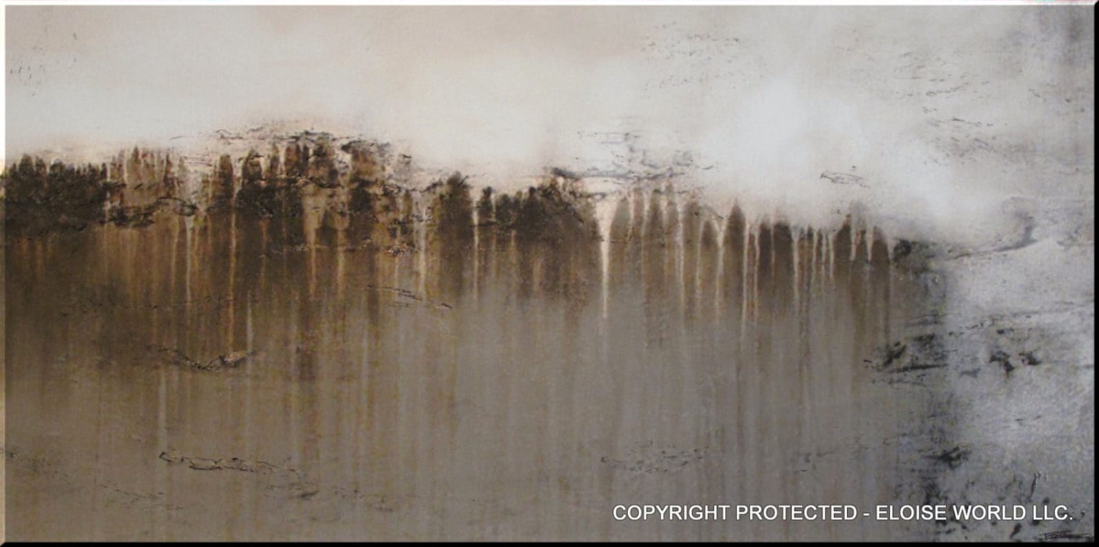 Modern Abstract Canvas Wall Art 48 X 24 X 1.5 Ready to Etsy