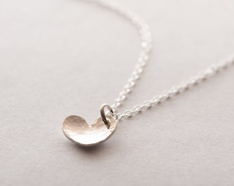 Customisable Hammered Heart Necklace