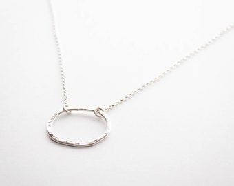 Shiny Urban Ocean Eco Necklace Handmade From Recycled Sterling Silver