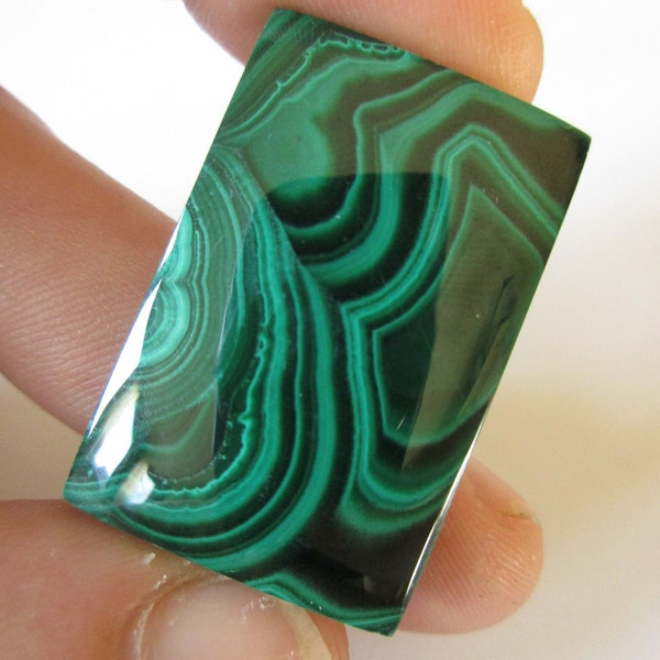 Malachiet Cabochon 33mmX21mm natuurlijke groene edelsteen mineraal stenen N.136B